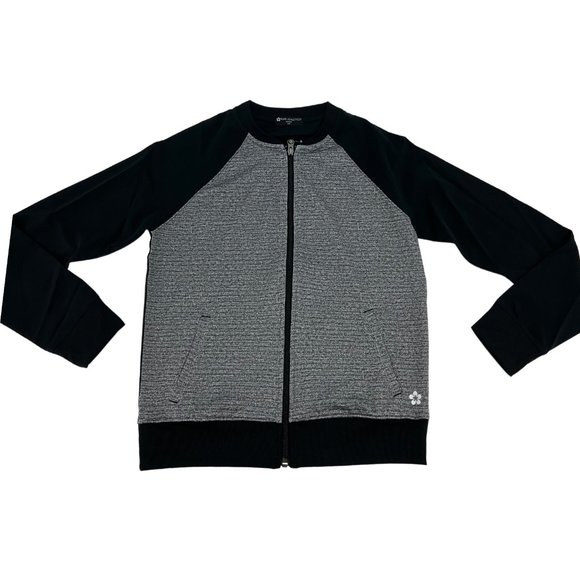 Tuff Athletics Women's Zip Up Athletic Jacket | Black & Grey | Size S - Picture 1 of 2